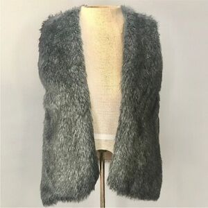 The Hanger Grey Faux Fur Vest